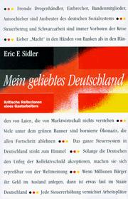 Mein geliebtes Deutschland by Eric F. Sidler