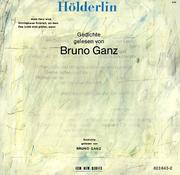 Cover of: Gedichte by Friedrich Hölderlin, Bruno Ganz