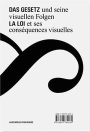 Cover of: Das Gesetz und seine visuellen Folgen / La loi et ses conséquences visuelles by Ruedi Baur