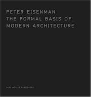Cover of: The Formal Basis of Modern Architecture | Peter Eisenman