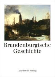 Cover of: Brandenburgische Geschichte by VCH