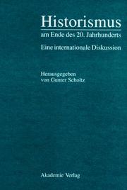 Cover of: Historismus Am Ende DES 20. Jahrhunderts Eine Internationale Diskussion