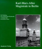 Cover of: Karl-Marx-Allee, Magistrale in Berlin by herausgegeben von Helmut Engel und Wolfgang Ribbe.