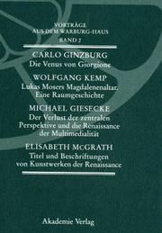 Cover of: Die Venus von Giorgione by Carlo Ginzburg