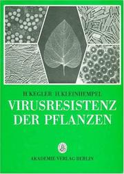 Cover of: Virusresistenz der Pflanzen