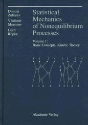 Cover of: Statistical mechanics of nonequilibrium processes