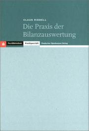 Cover of: Die Praxis der Bilanzauswertung.