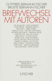 Cover of: Briefwechsel mit Autoren by Gottfried Bermann Fischer