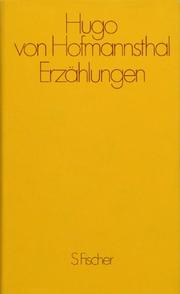 Cover of: Erzählungen by Hugo von Hofmannsthal