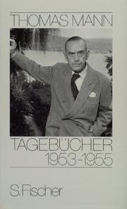 Cover of: Tagebücher, 1953-1955 by Thomas Mann