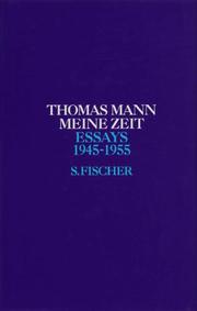 Essays by Thomas Mann