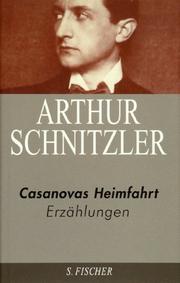 Cover of: Casanovas Heimfahrt by Arthur Schnitzler, Arthur Schnitzler