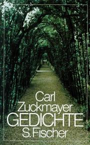 Cover of: Gedichte by Carl Zuckmayer