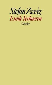 Cover of: Emile Verhaeren by Stefan Zweig