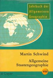 Cover of: Allgemeine Staatengeographie.