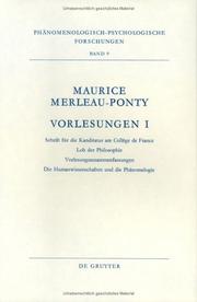 Cover of: Vorlesungen by Maurice Merleau-Ponty