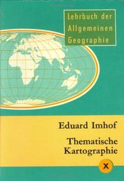Cover of: Thematische Kartographie. by Eduard Imhof