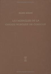 Cover of: Les mosaïques de la Grande Mosquée de Cordoue