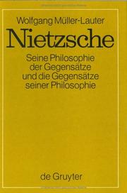 Cover of: Nietzsche by Wolfgang Müller-Lauter