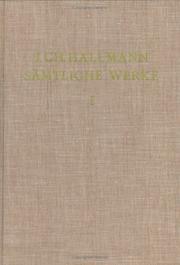 Sämtliche Werke by Johann Christian Hallmann