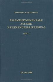 Cover of: Psalmenkommentare aus der Katenenüberlieferung