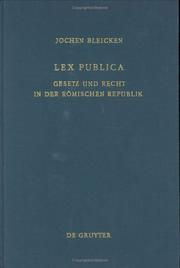 Lex publica by Jochen Bleicken