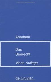 Das Seerecht by Hans Jürgen Abraham