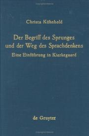 Cover of: Der Begriff des Sprunges und der Weg des Sprachdenkens: eine Einf. in Kierkegaard