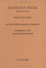 Cover of: Das Erzbistum Köln by Erich Wisplinghoff