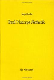 Paul Natorps Ästhetik by Inge Krebs