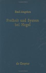 Cover of: Freiheit und System bei Hegel by Emil Angehrn