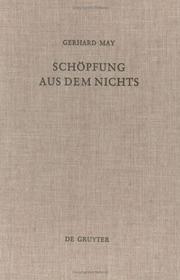 Cover of: Schoepfung Aus Dem Nichts by Gerhard May