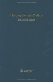 Cover of: Philosophie und Mythos: ein Kolloquium