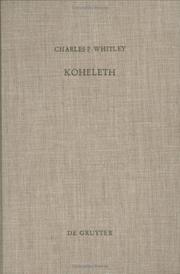 Cover of: Koheleth: his language and thought