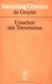 Cover of: Ursachen des Terrorismus in der Bundesrepublik Deutschland