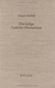 Cover of: Das heilige Land der Montanisten: eine religionsgeographische Untersuchung