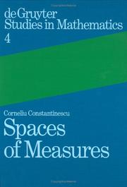 Cover of: Spaces of measures