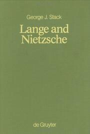 Cover of: Lange and Nietzsche