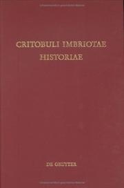 Cover of: Critobuli Imbriotae historiae