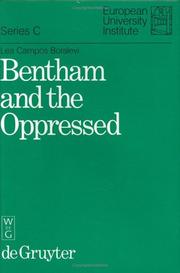 Cover of: Bentham and the oppressed