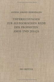 Cover of: Untersuchungen zur allegorischen Rede der Propheten Amos und Jesaja