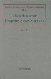 Cover of: Theorien vom Ursprung der Sprache