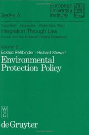 Cover of: Integration Through Law: Environmental Protection Policy (Series a, Law)