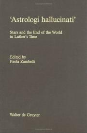 Cover of: Astrologi Hallucinati: Stars and the End of the World in Luther's Time