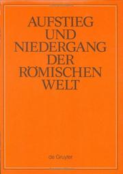 Cover of: Aufstieg Und Niedergang Der Romischen Welt by 