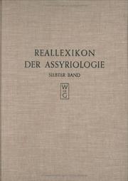 Cover of: Reallexikon Der Assyriologie Und Vorderasiatischen Archaologie: Libanukasabas - Medizin