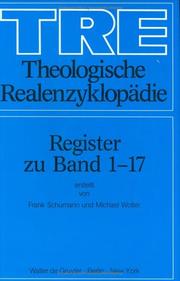 Cover of: Theologische Realenzyklopädie. by erstellt von Frank Schumann und Michael Wolter.