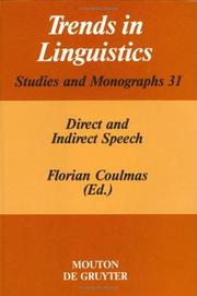 Cover of: Direct and indirect speech
