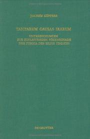 Cover of: Tantarum causas irarum: Untersuchungen zur einleitenden Bücherdyade der Punica des Silius Italicus