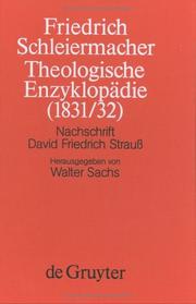 Cover of: Theologische Enzyklopädie (1831/32) by Friedrich Schleiermacher